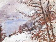 Lovis Corinth Walchensee im Winter oil painting
